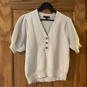Ann Taylor Puff Short Sleeve Sweater